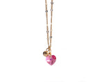LLAMADOR CORAZÓN CHAMUEL BAÑO ORO/DIJE 45CM ESPIFES