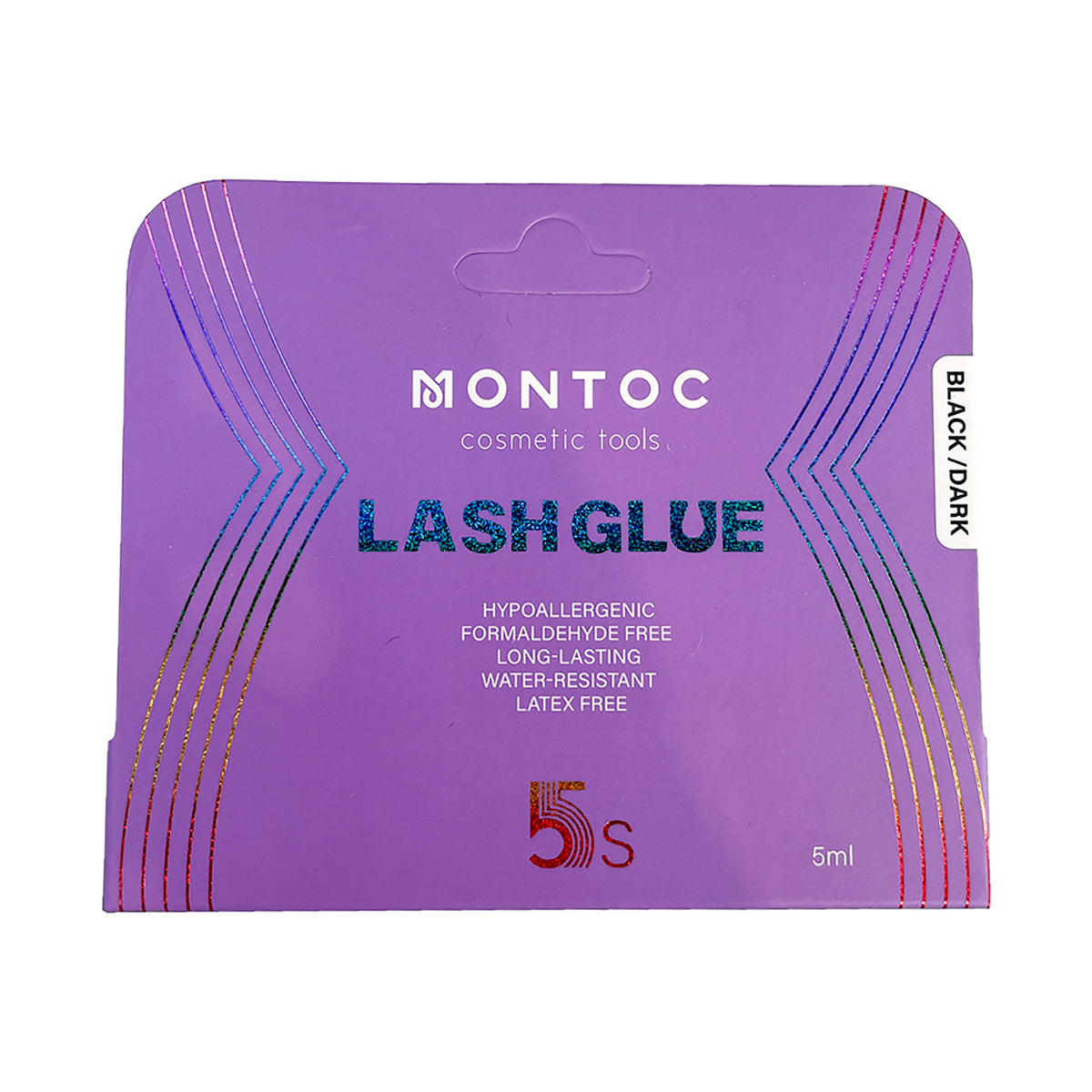 PEGA PESTAÑAS LASH GLUE BLACK/DARK 5ML MONTOC