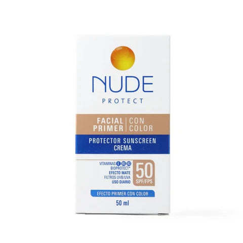 PROTECTOR FACIAL SPF50 PRIMER CON COLOR 50ML NUDE