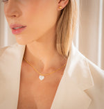 COLLAR CORAZÓN PERLA AVEMARIA