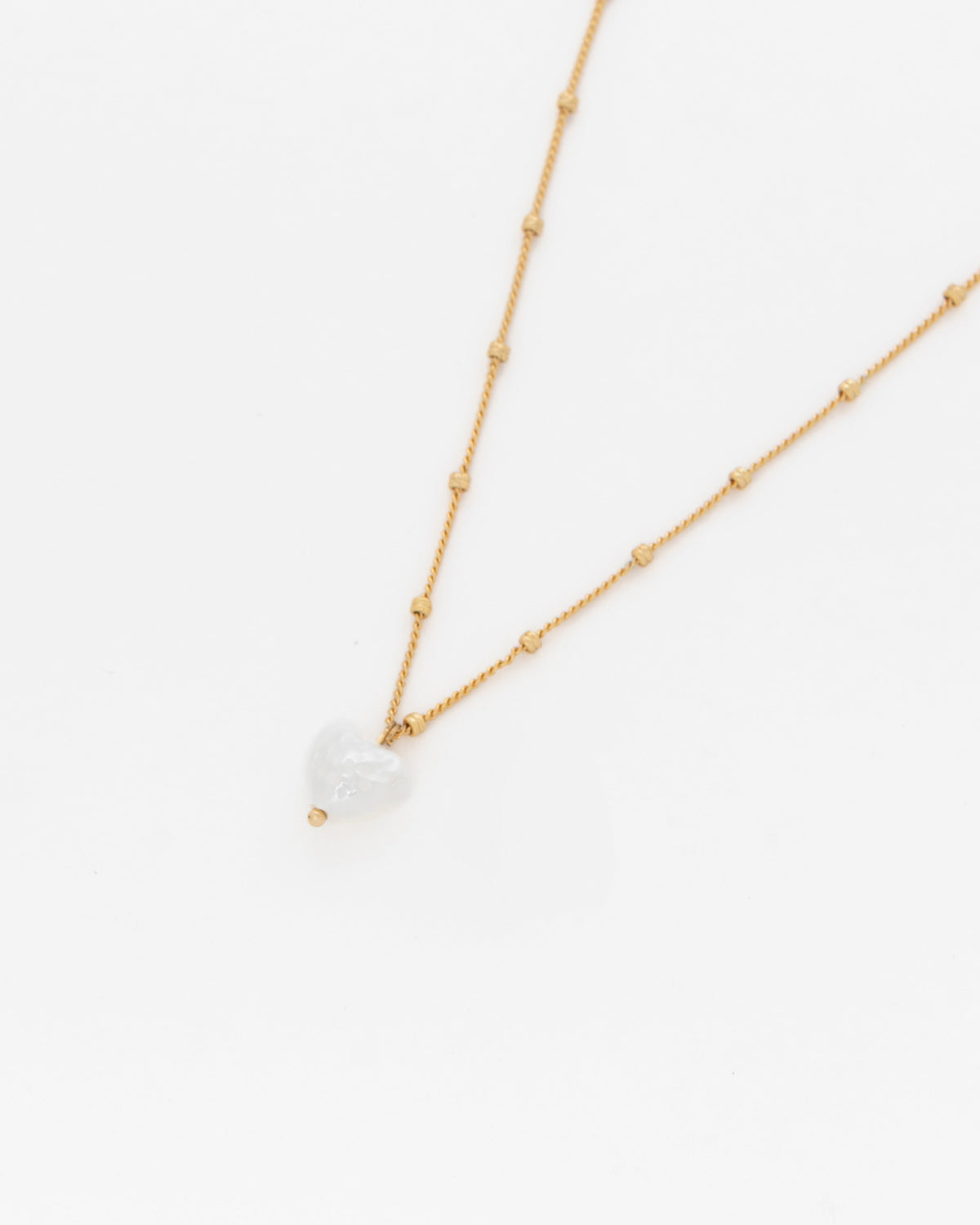COLLAR CORAZÓN PERLA AVEMARIA
