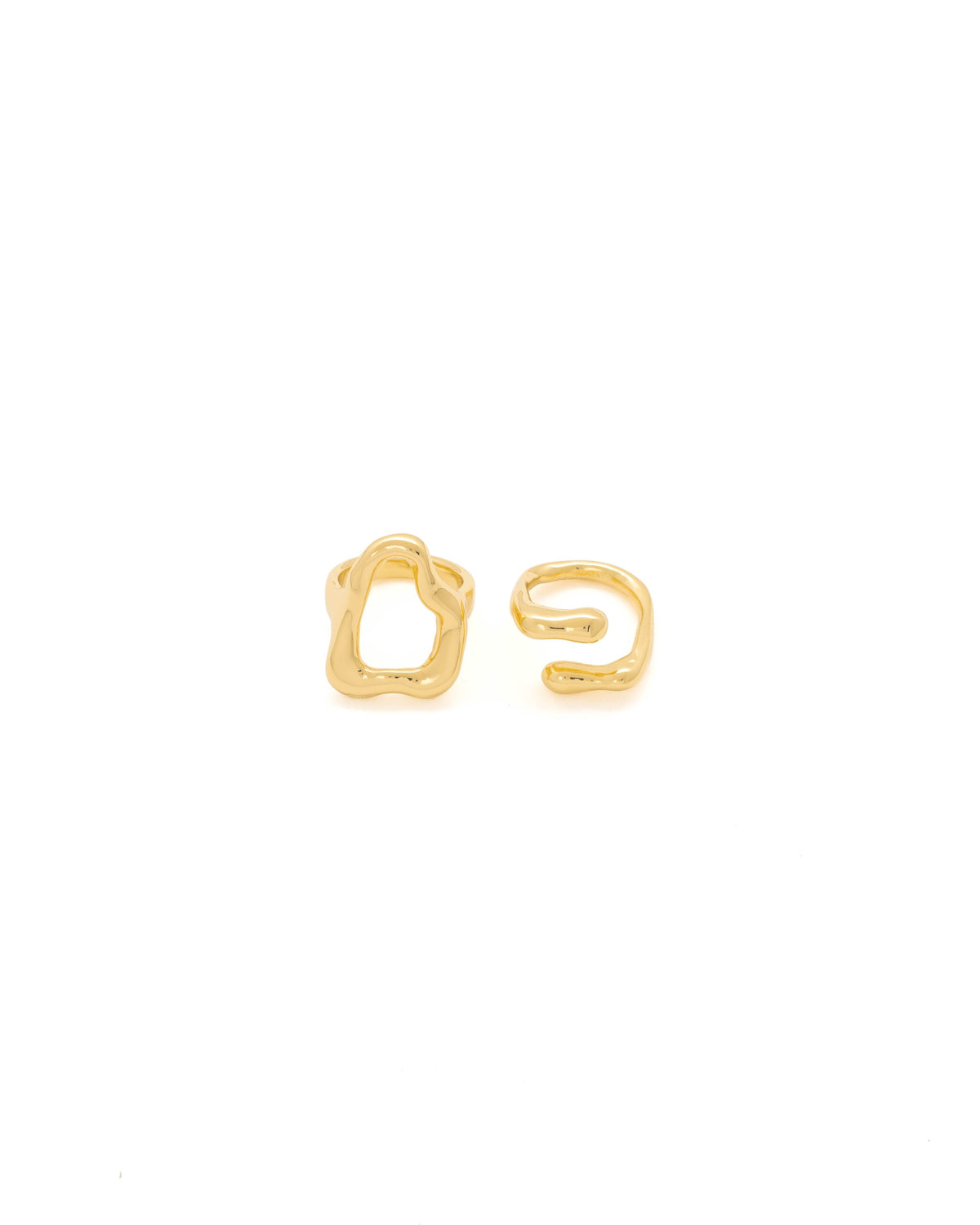 SET X 2 ANILLOS SILUETA AMORFA AVEMARIA