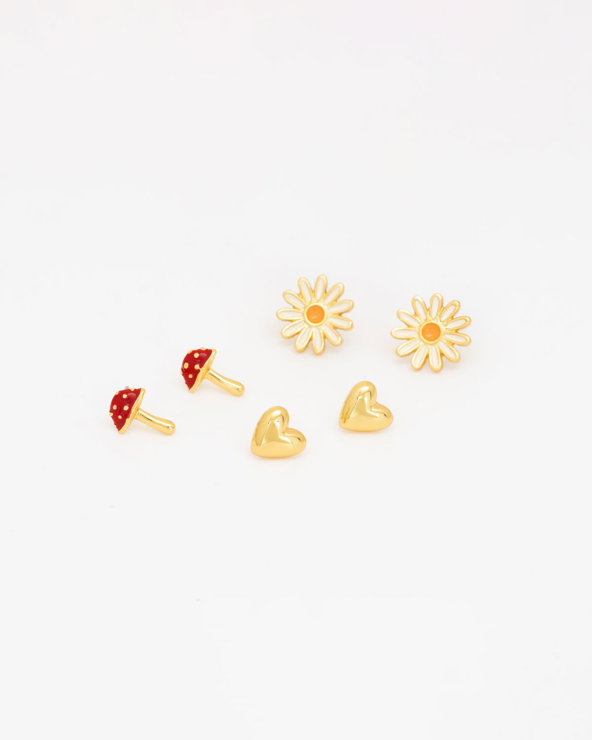 SET X 3 ARETES HONGO MARGARITA AVEMARIA
