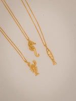 COLLAR LANGOSTA+ARETES BAÑO DE ORO AVEMARÍA