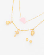 SET X2 COLLARES FRUTAS + ARETES AVEMARÍA