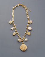 COLLAR MULTICHARMS CARACOLES + ARETES AVEMARÍA