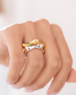 SET ANILLOS ESTRELLA ORO/PLATA AVEMARIA