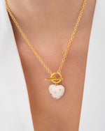COLLAR BROCHE CORAZÓN ESTRELLA AVEMARÍA