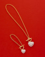 COLLAR BROCHE CORAZÓN ESTRELLA AVEMARÍA