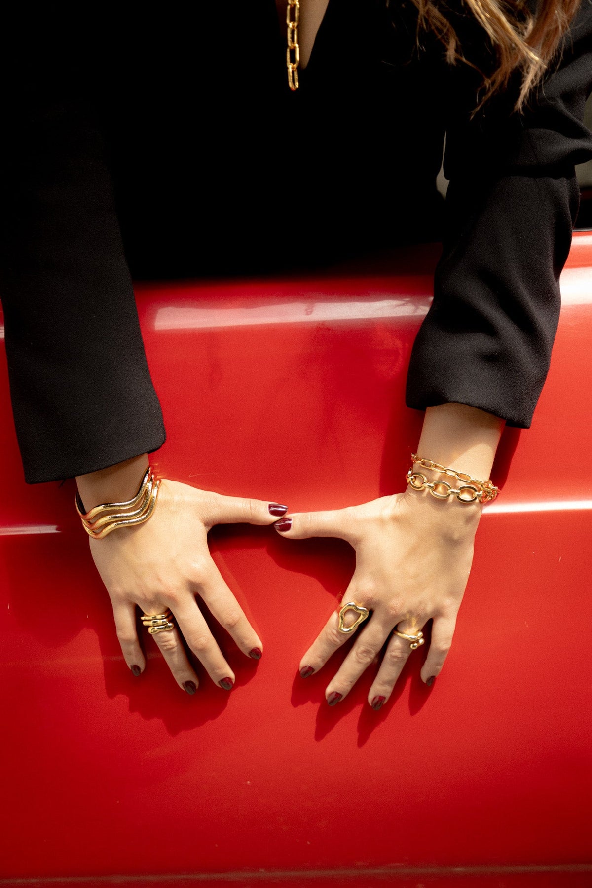 SET X 2 ANILLOS SILUETA AMORFA AVEMARIA
