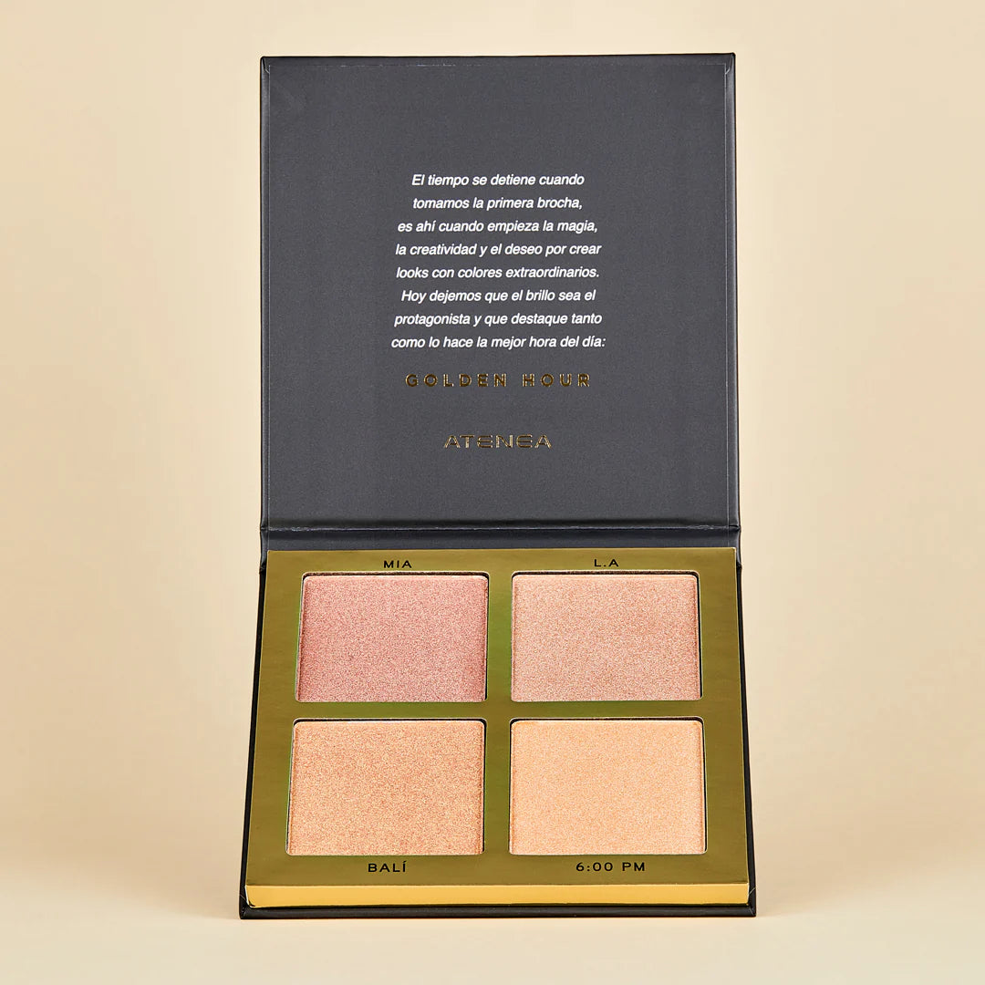 PALETA ILUMINADORES X4 GOLDEN HOUR 24G ATENEA