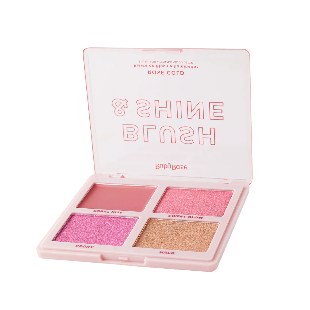 PALETA BLUSH ILUMINADOR SHINE RUBY ROSE