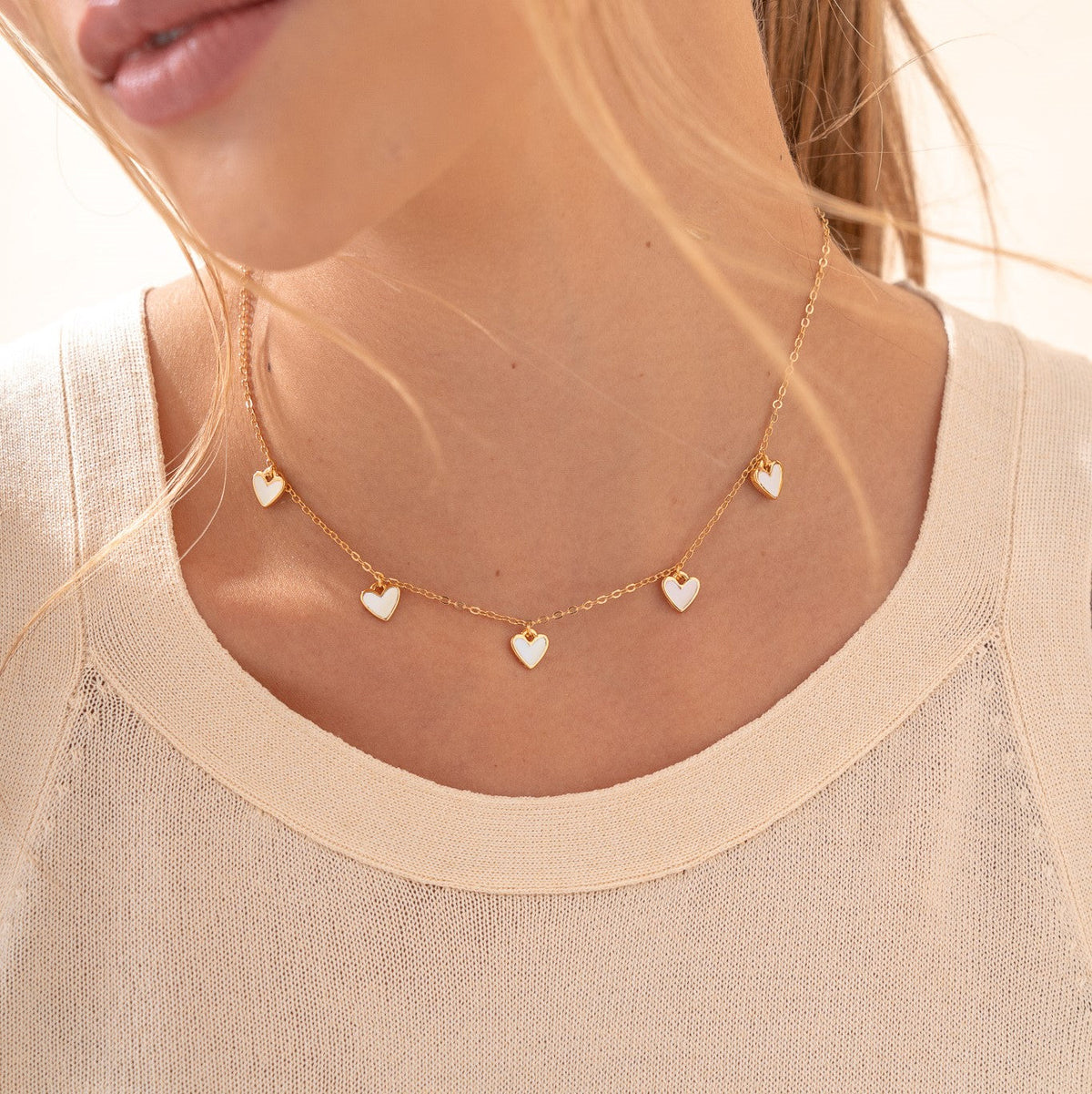 CADENA MULTI CORAZONES AVEMARIA