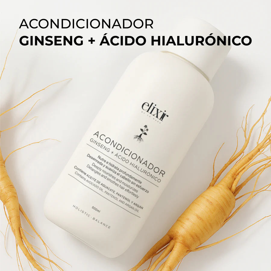 ACONDICIONADOR GINSENG+ÁCIDO HIALURÓNICO 500ML ELIXIR