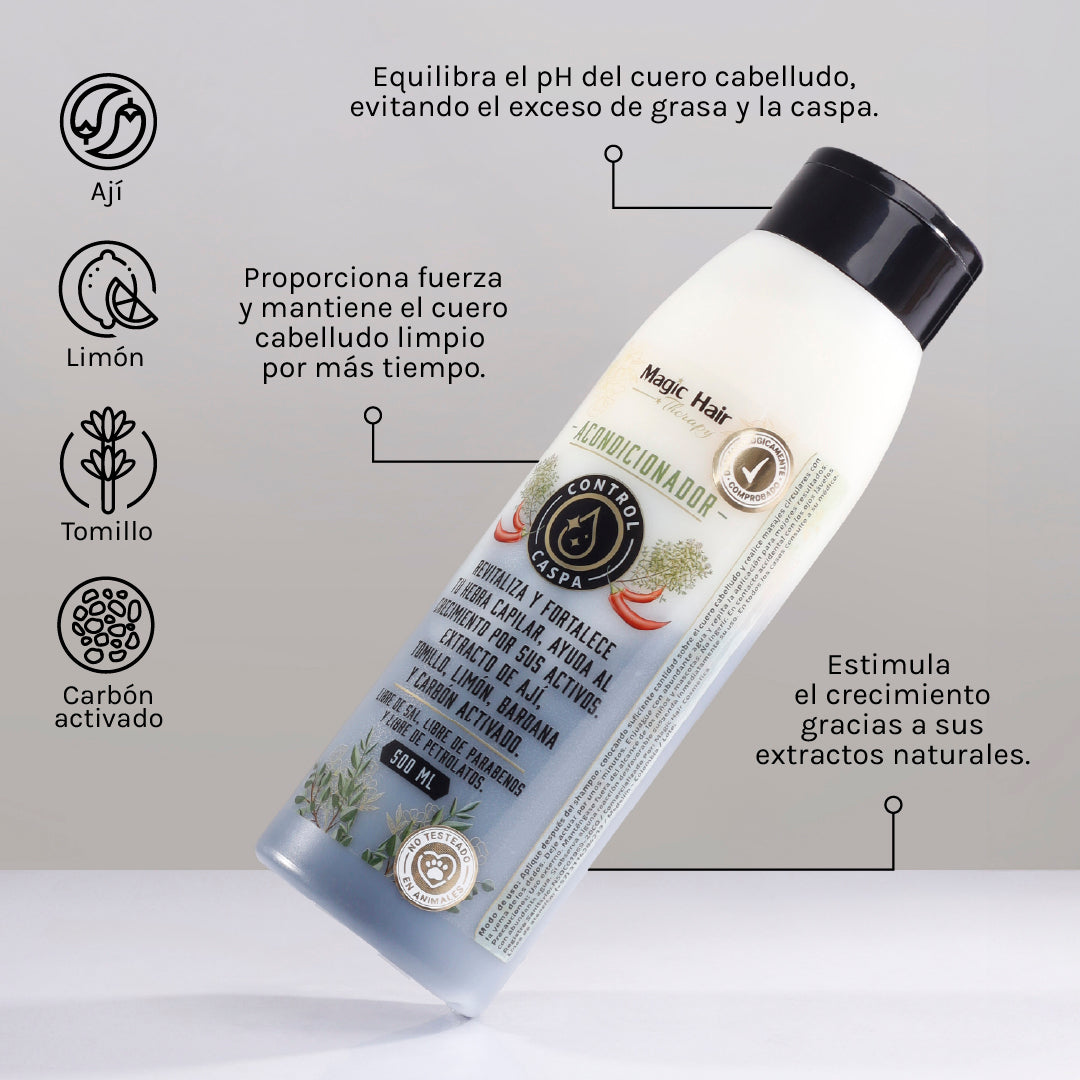 ACONDICIONADOR ANTICASPA 500ML MAGIC HAIR
