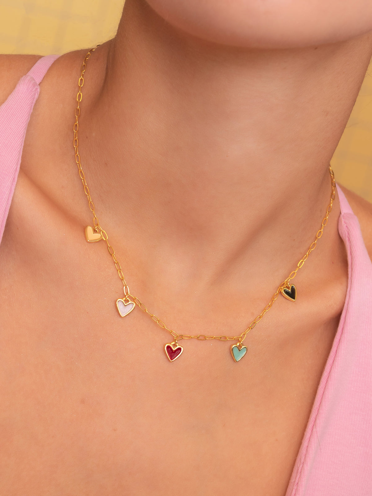 CADENA MULTI CORAZONES AVEMARIA