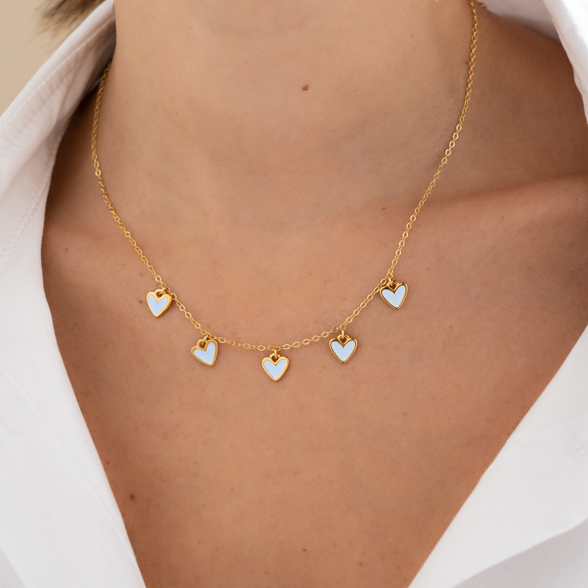 CADENA MULTI CORAZONES AVEMARIA