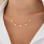 CADENA MULTI CORAZONES AVEMARIA