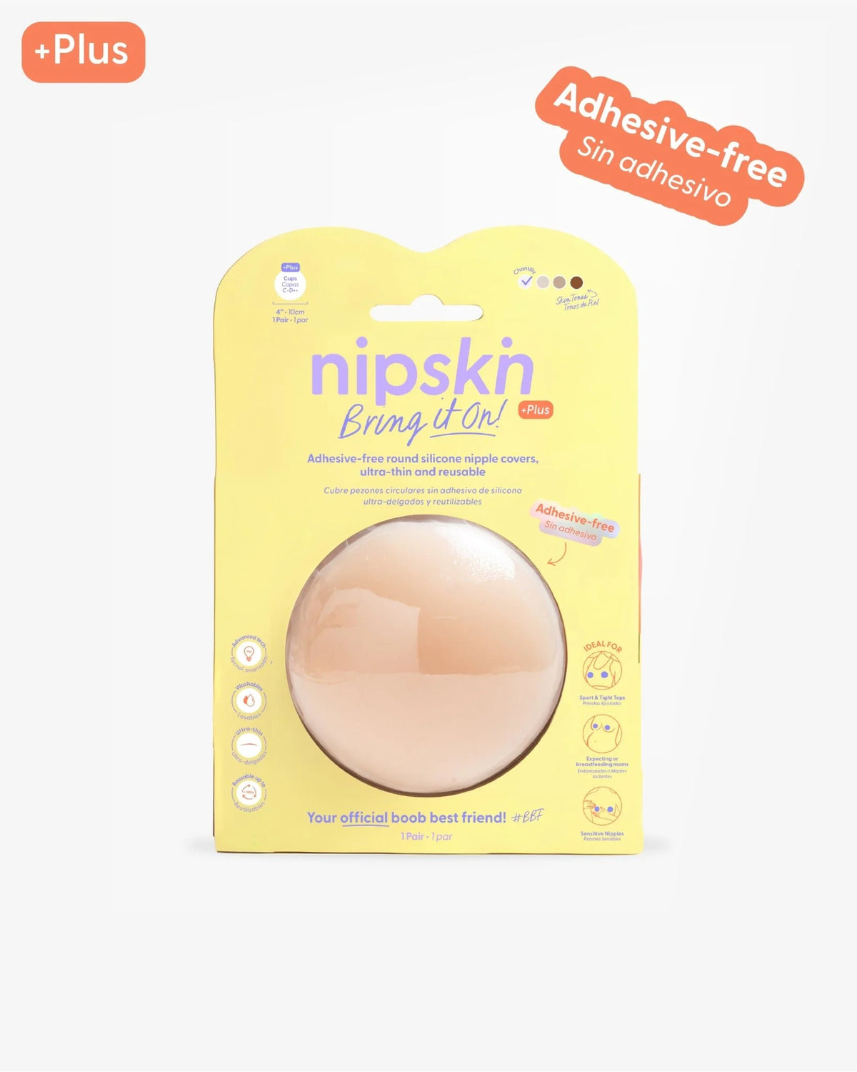 CUBRE PEZÓN SIN ADHESIVO PLUS 10CM NIPSKIN