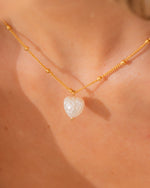 COLLAR CORAZÓN PERLA AVEMARIA