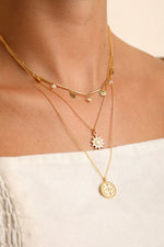 COLLAR SOL BAÑO DE ORO WISH