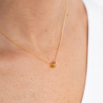 CADENA 3 ARGOLLAS BAÑO DE ORO WISH