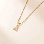 COLLAR LETRA MINI ZIRCON RODIO MARTINA