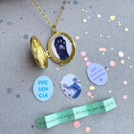 COLLAR RELICARIO BAÑO DE ORO WISH