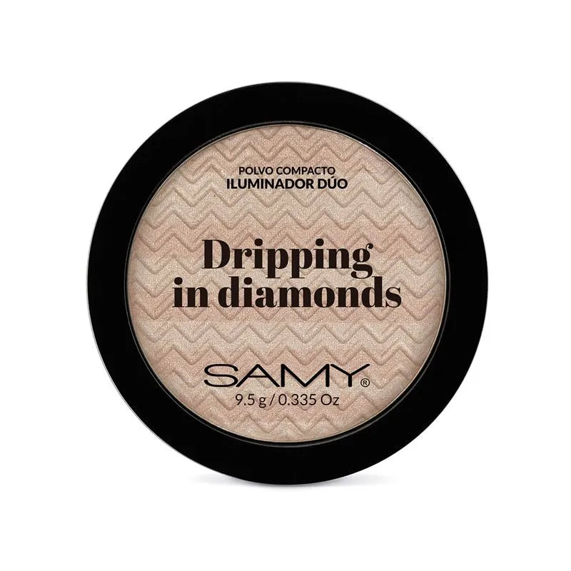 ILUMINADOR EN POLVO COMPACTO DRIPPING IN DIAMONDS 9.5G SAMY