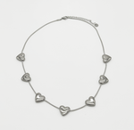 COLLAR MULTICORAZONES ACERO MARTINA