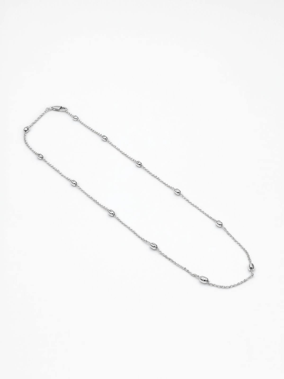 CHOKER BARRIL PLATA 45CM MARTINA