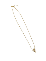 CADENA CORAZÓN ZIRCÓN 44CM RODIO MARTINA DORADO