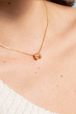 CADENA LETRA DORADA BRILLANTE 44CM RODIO MARTINA