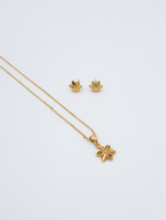 COLLAR + ARETE MARGARITA RODIO MARTINA