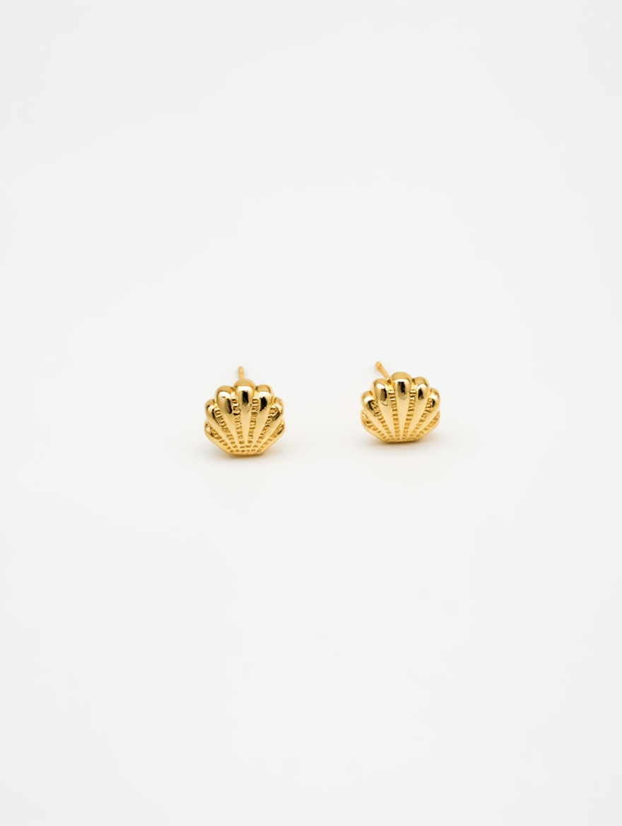COLLAR + ARETE CONCHA RODIO MARTINA