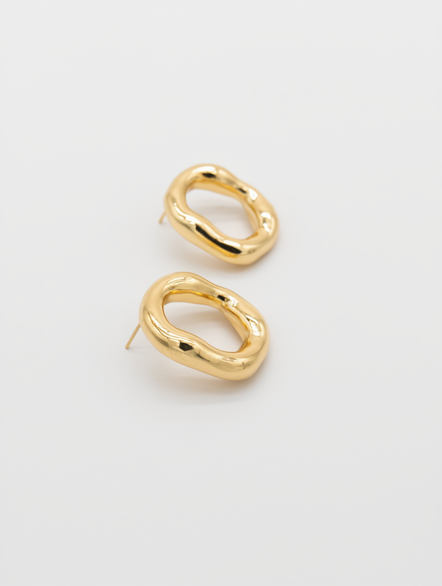 ARETE ARO CHUNKY RODIO DORADO MARTINA