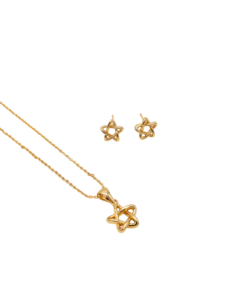 COLLAR + ARETE ESTRELLA RODIO MARTINA