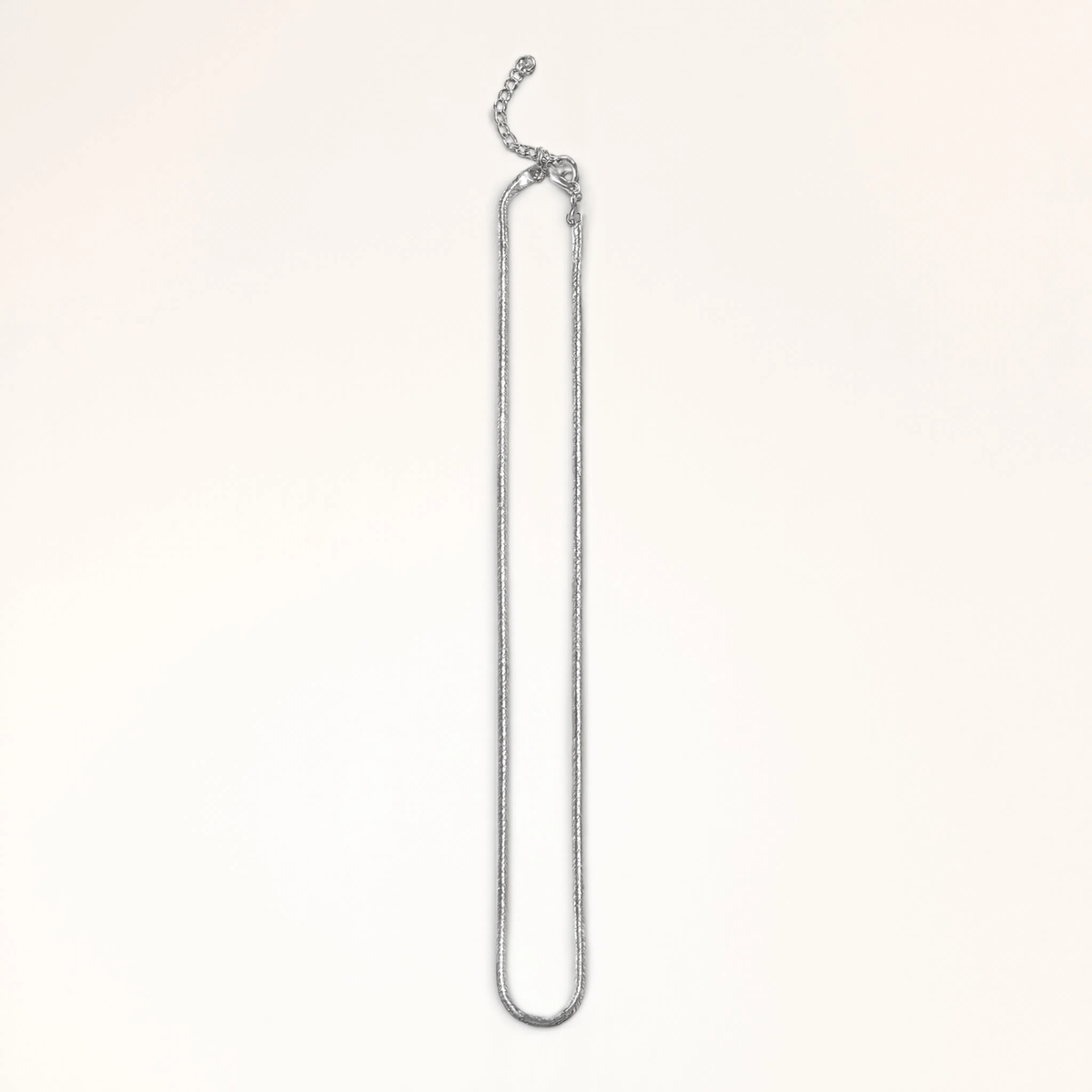CADENA SNAKE ESCULPIDO 43CM RODIO MARTINA