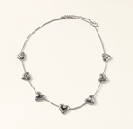 COLLAR MULTICORAZONES ACERO MARTINA