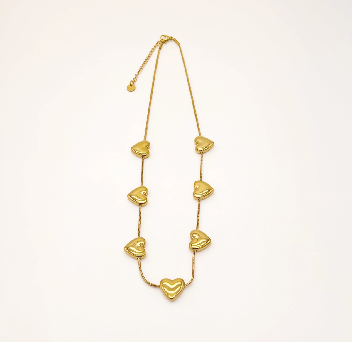 COLLAR MULTICORAZONES ACERO MARTINA