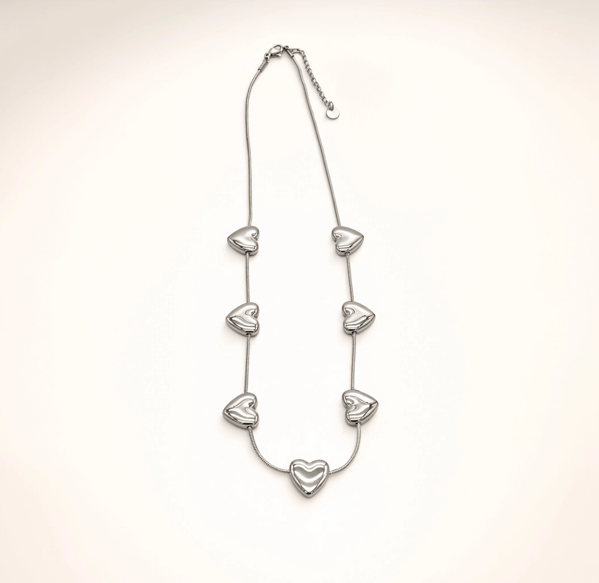 COLLAR MULTICORAZONES ACERO MARTINA