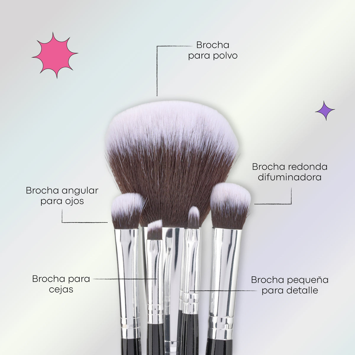 KIT BROCHAS ACADEMY X10 PCS LULA