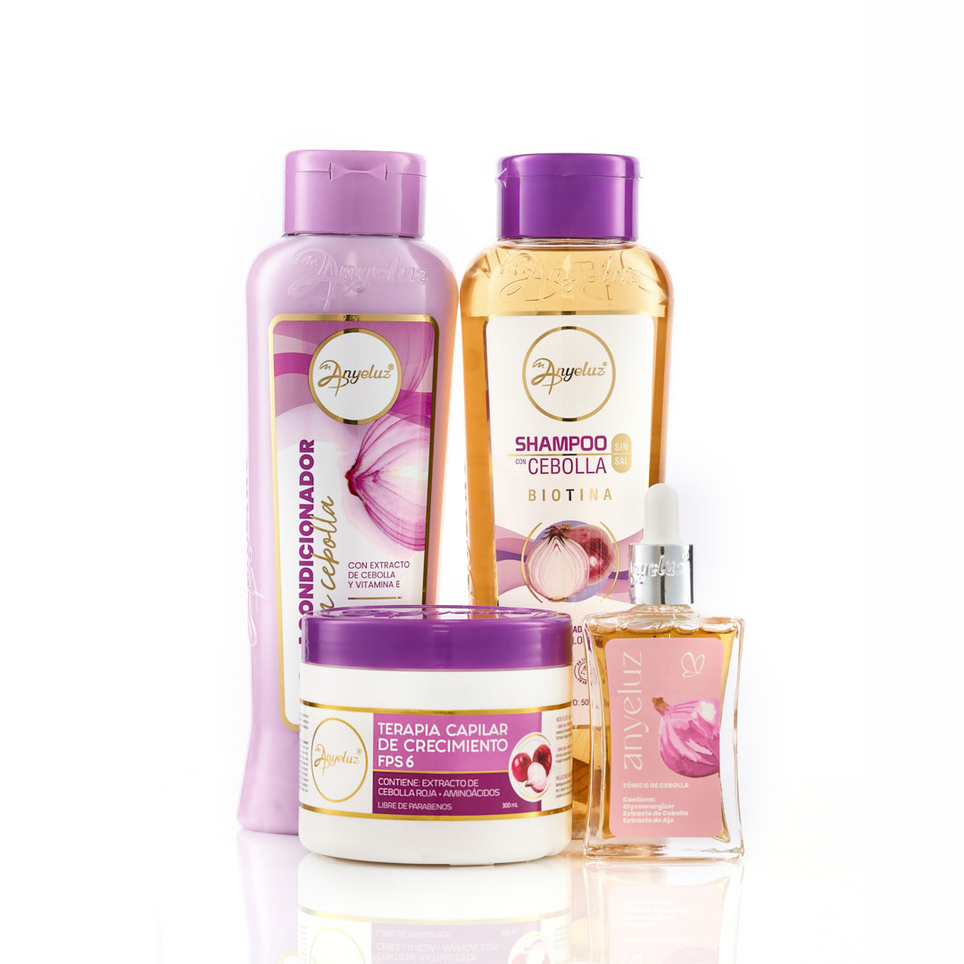KIT CAPILAR CRECIMIENTO DE CEBOLLA X4 ANYELUZ