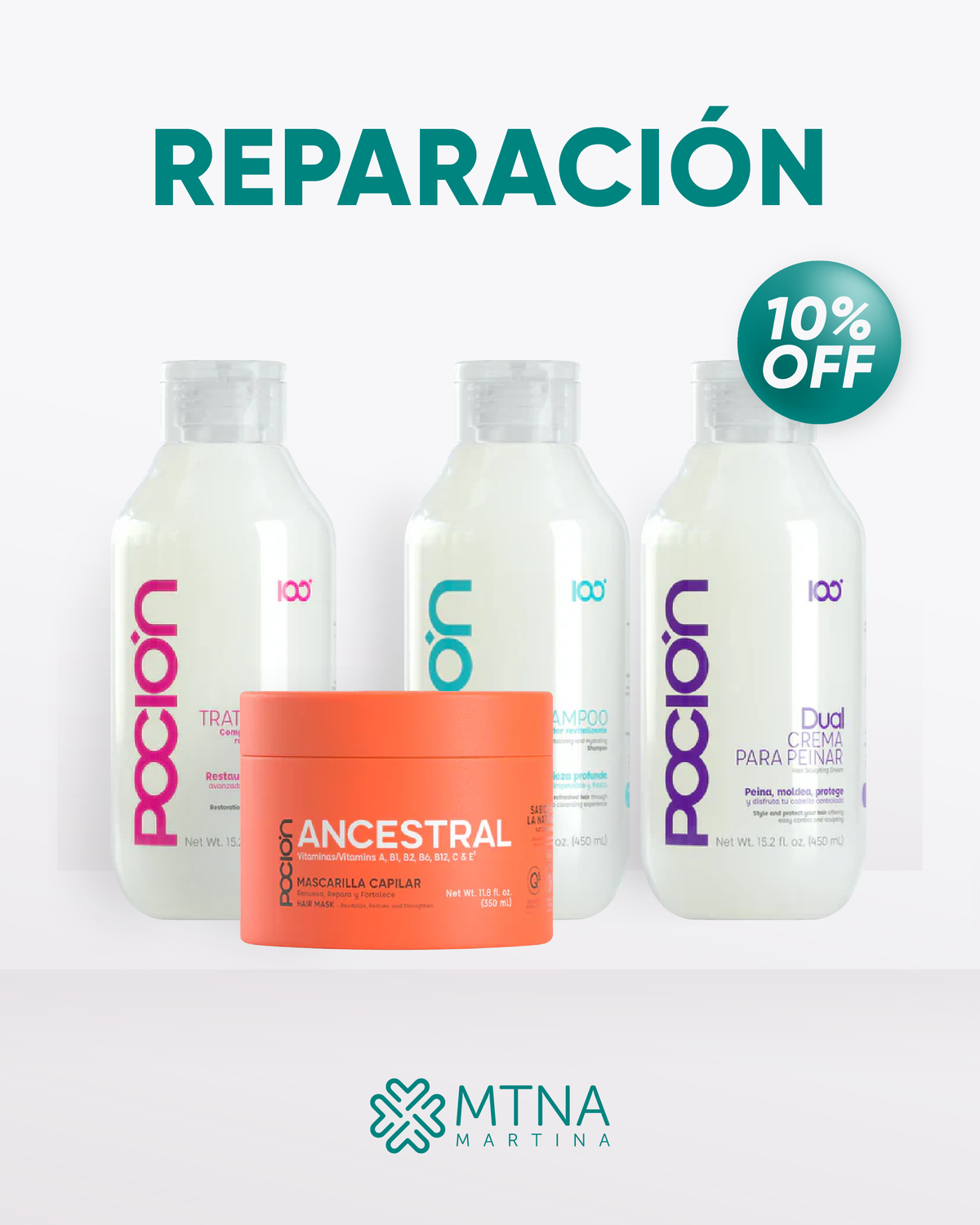 KIT CAPILAR REPARACIÓN PROFUNDA X4 POCIÓN