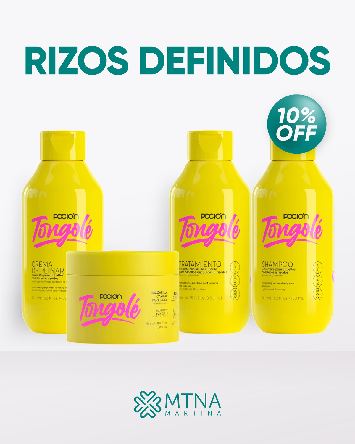 KIT CAPILAR RIZOS TONGOLÉ X4 POCIÓN