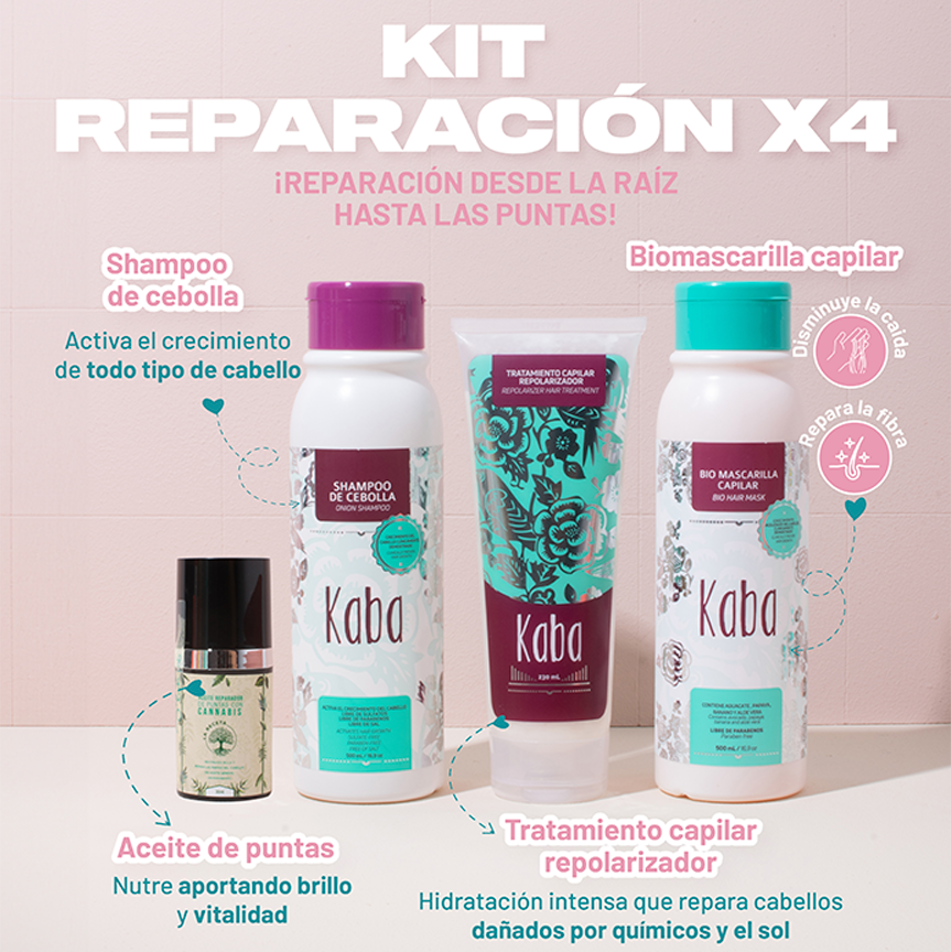 KIT X4 ANTICAÍDA Y REPARACIÓN KABA + LA RECETA