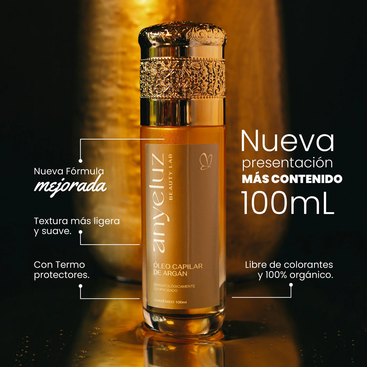 OLEO CAPILAR DE ARGAN 100ML ANYELUZ