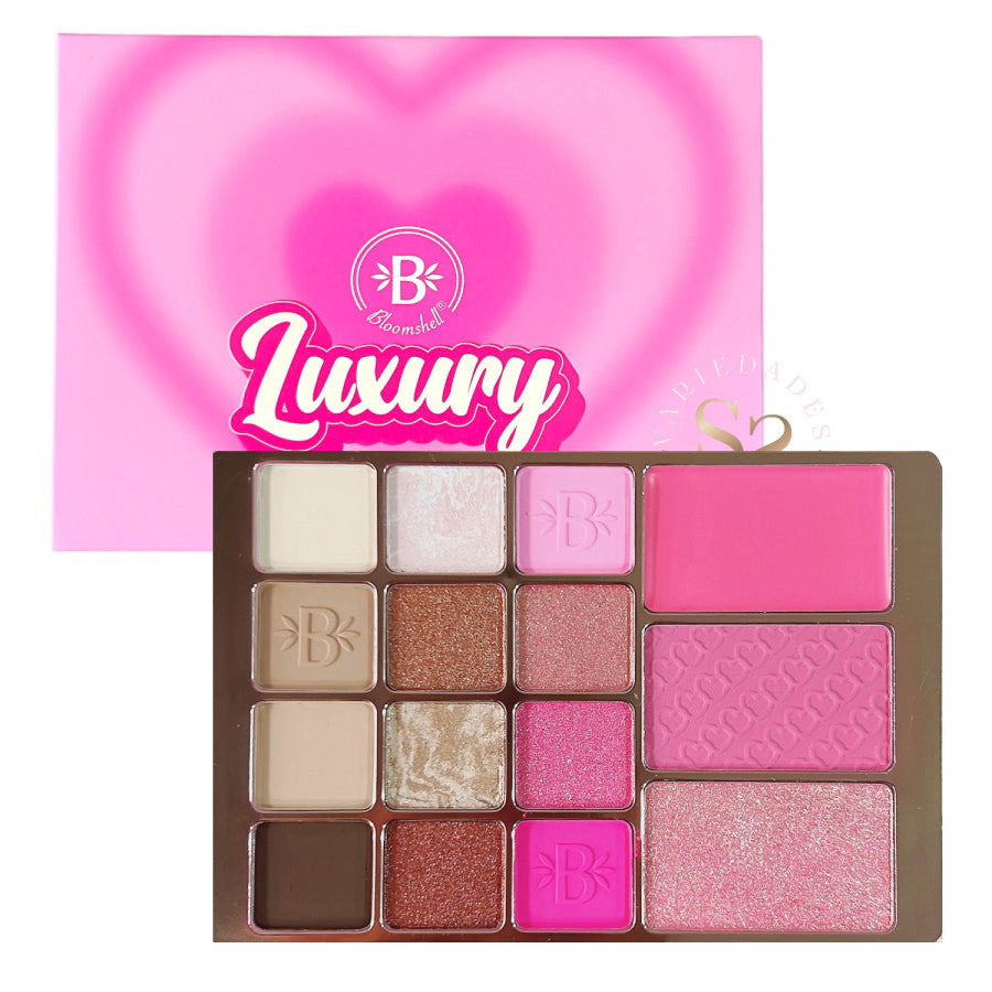 PALETA LUXURY PINK RUBOR Y SOMBRAS 25G BLOOMSHELL