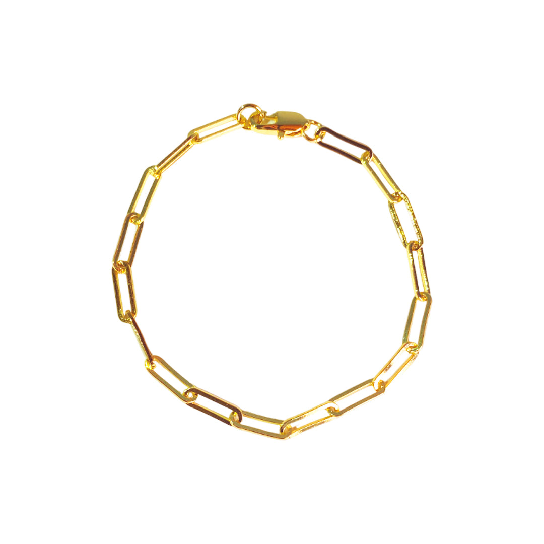 PULSERA ESLABONES 19CM RODIO MARTINA