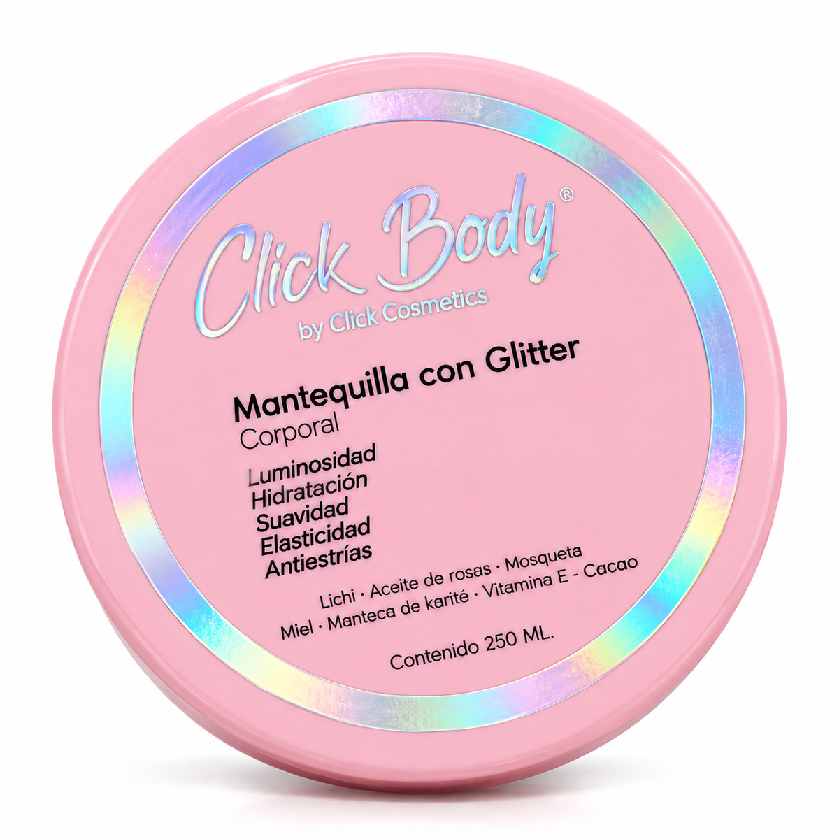 MANTEQUILLA CON GLITTER 250ML CLICK HAIR